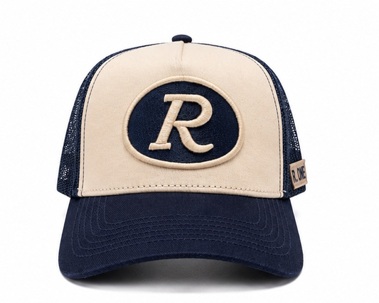 R Blue cap
