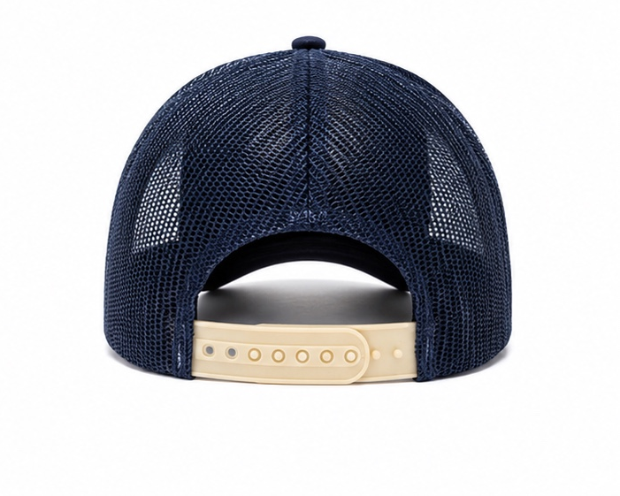 R Blue cap